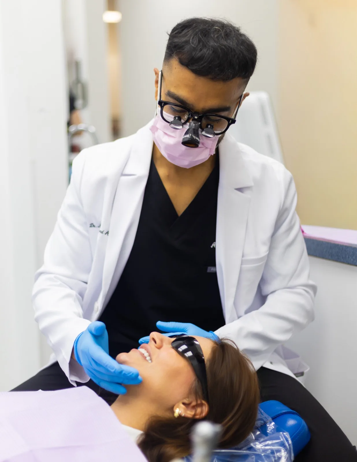 A dental exam at Advanced Dental Care of Fredericksburg