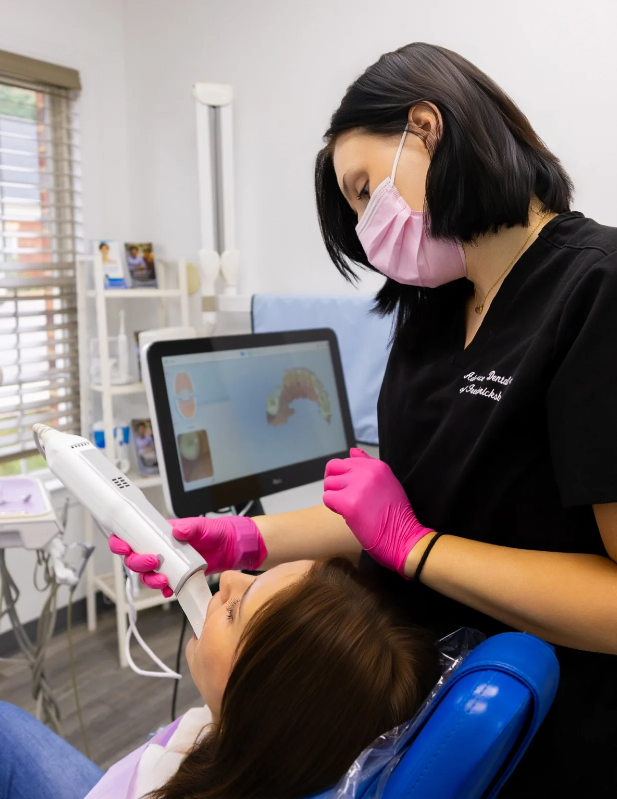 Digital scanning at Advanced Dental Care of Fredericksburg